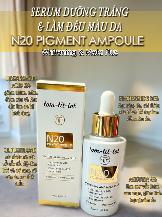 SERUM N20 PIGMENT AMPOULE WHITENING & MELA PLUS