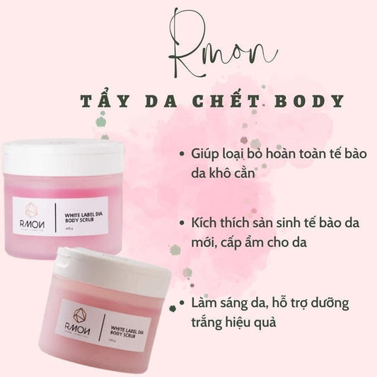 MUỐI TẨY DA BODY RMON WHITE LABEL DIA BODY SCRUB
