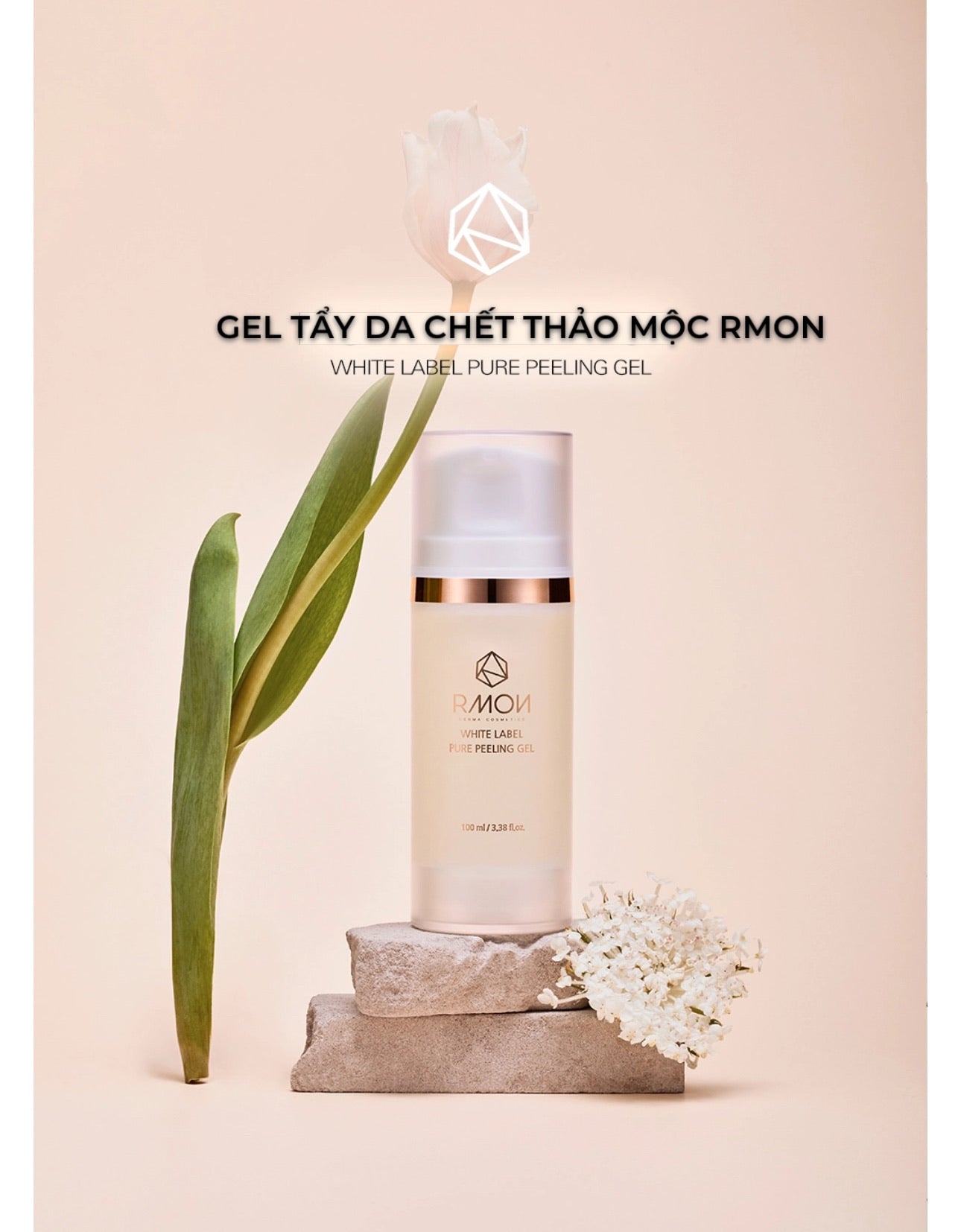 RMON WHITE LABEL GOLD CLEANSING GEL- GEL RỬA MẶT TẾ BÀO GỐC RMON