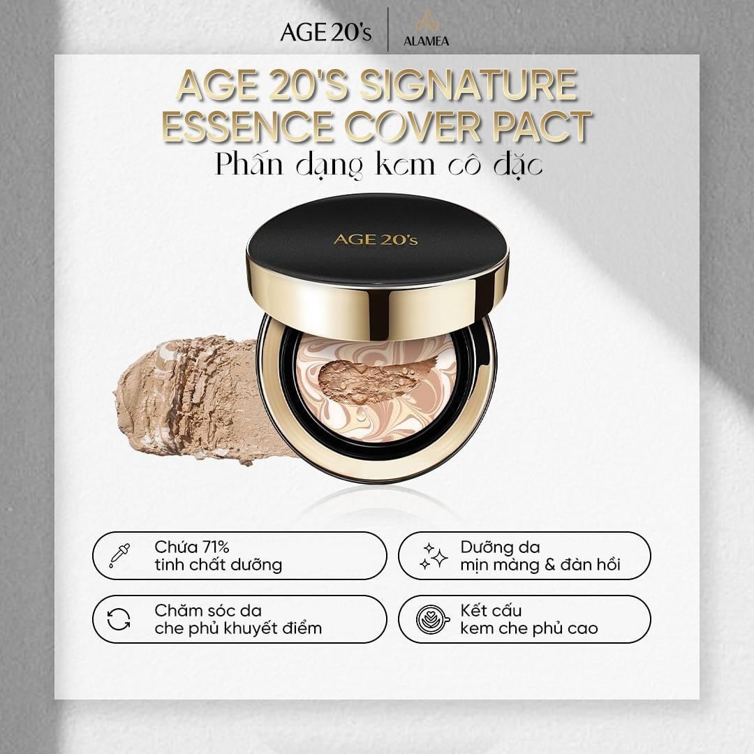Phấn tươi Age20s Signature Essence Cover Pact - Intense cover