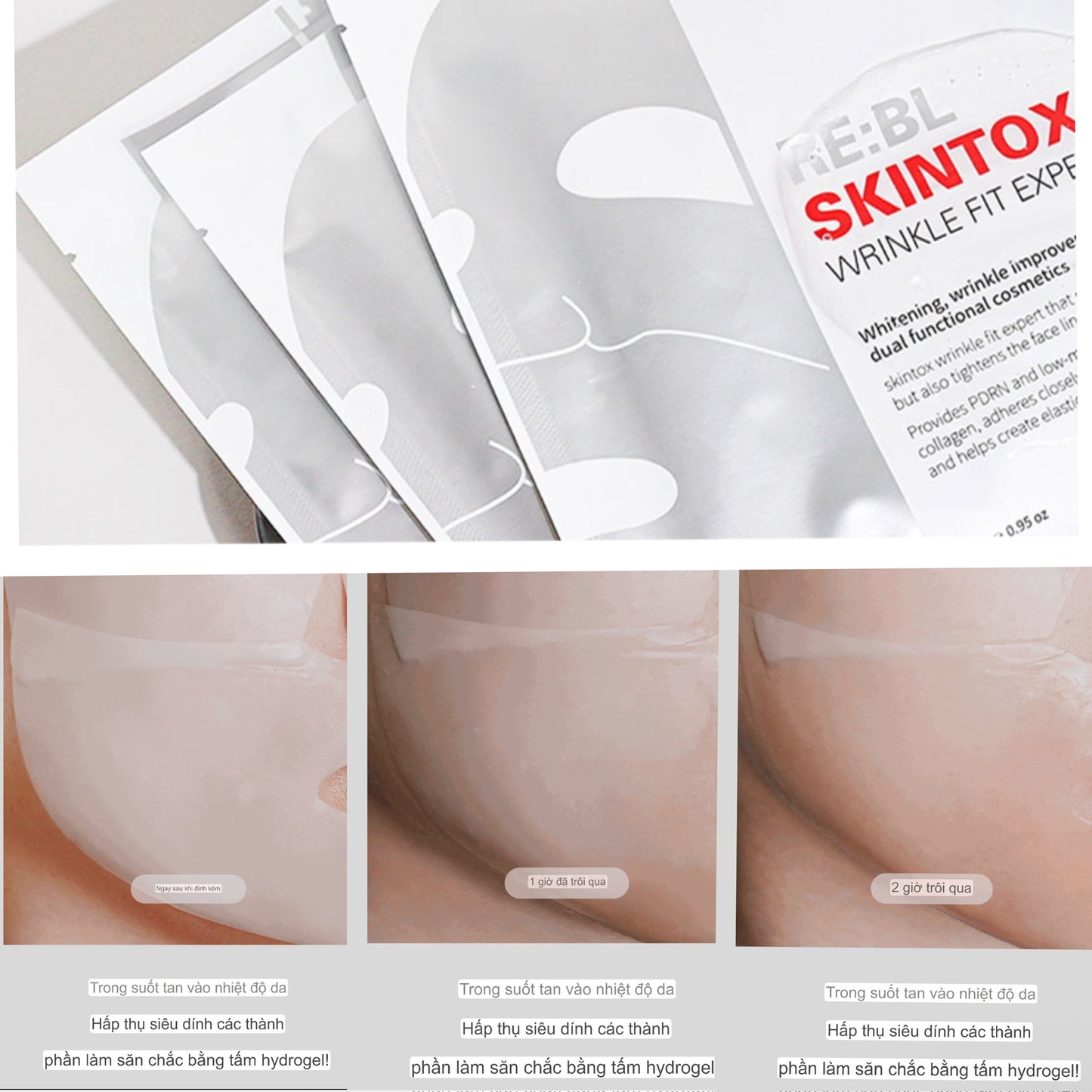 SKINTOX WRINKLES FIT EXPERT MASK - MẶT NẠ NÂNG CƠ, CHỐNG CHẢY XỆ