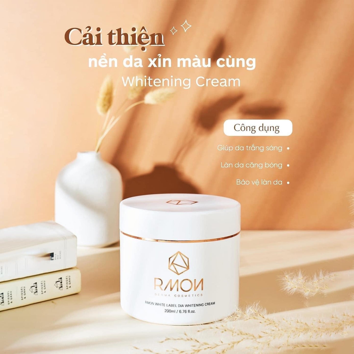RMON LABEL DIA WHITENING BODY CREAM - KEM DƯỠNG TRẮNG BODY TẾ BÀO GỐC RMON