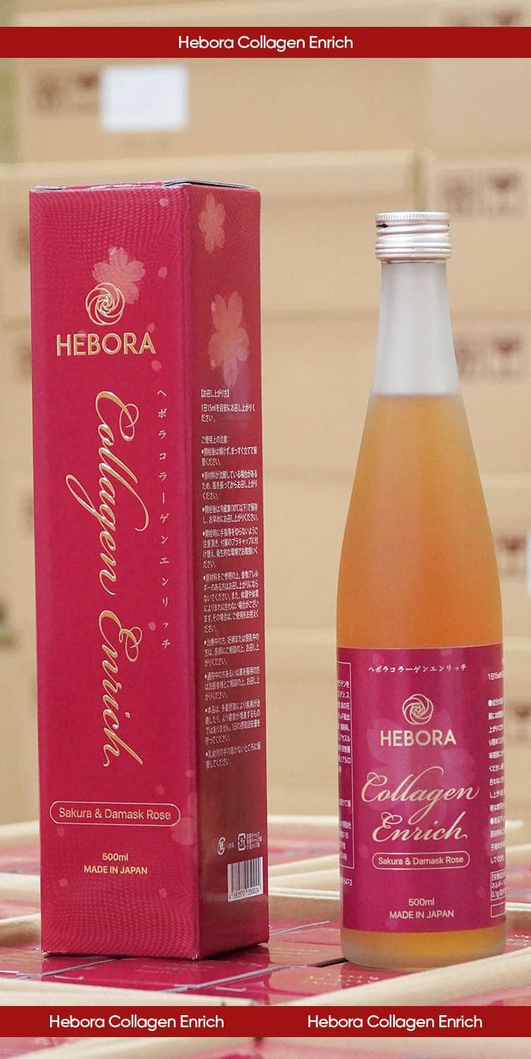 HEBORA - Nước uống Collagen Enrich Nhật Bản