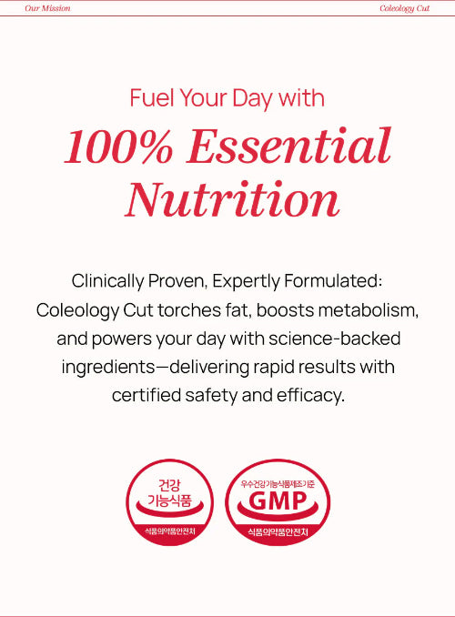 Foodology Coleology Cut - Viên uống giảm cân số 1 Hàn Quốc