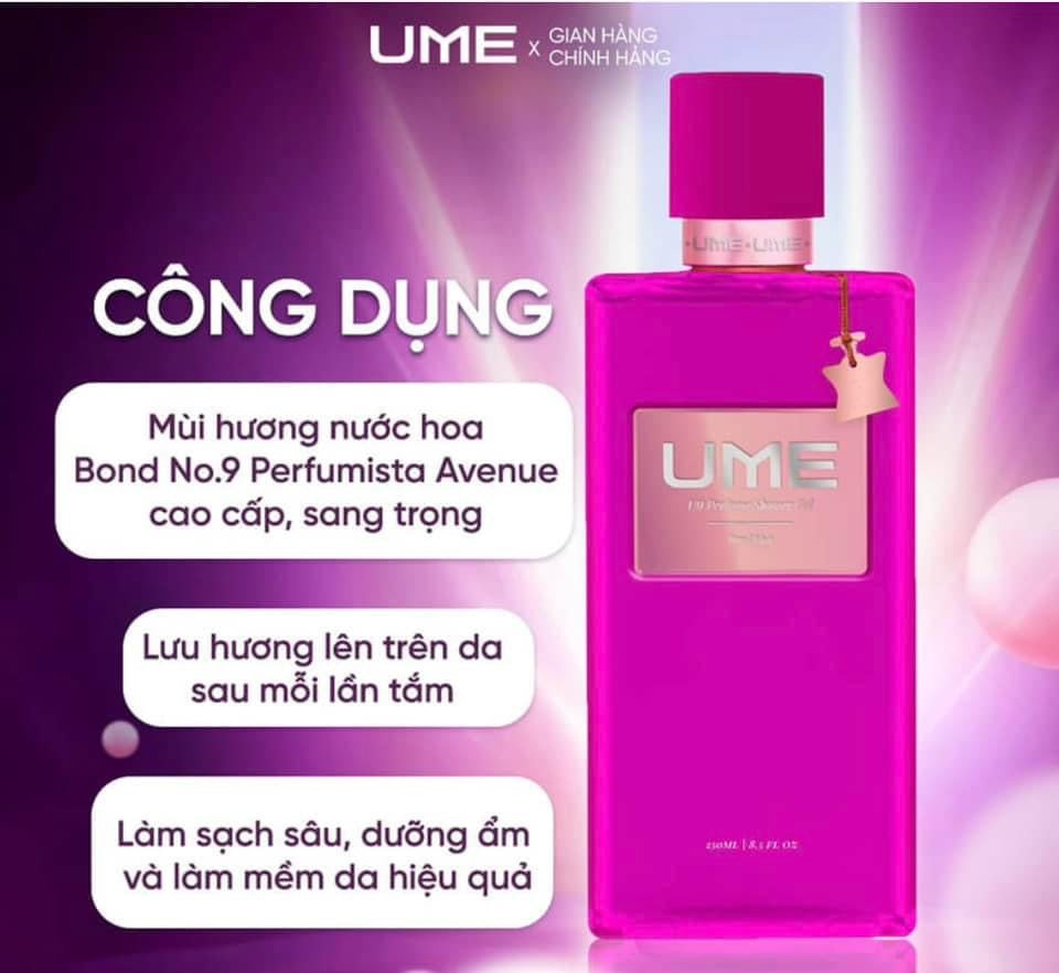 GEL TẮM HƯƠNG NƯỚC HOA UME