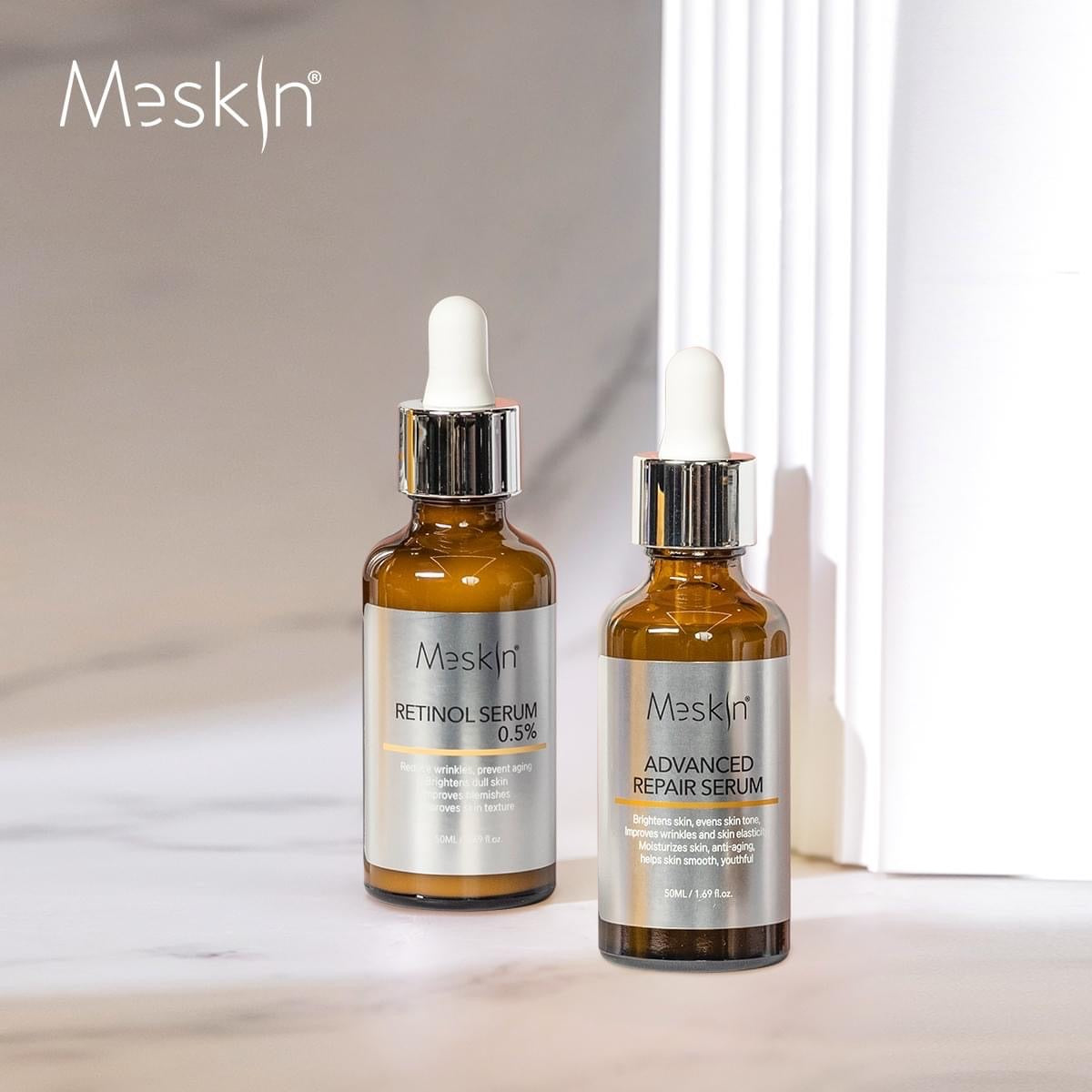 SERUM RETINOL 0.5% MESKIN & SERUM DNA TÁI TẠO MESKIN
