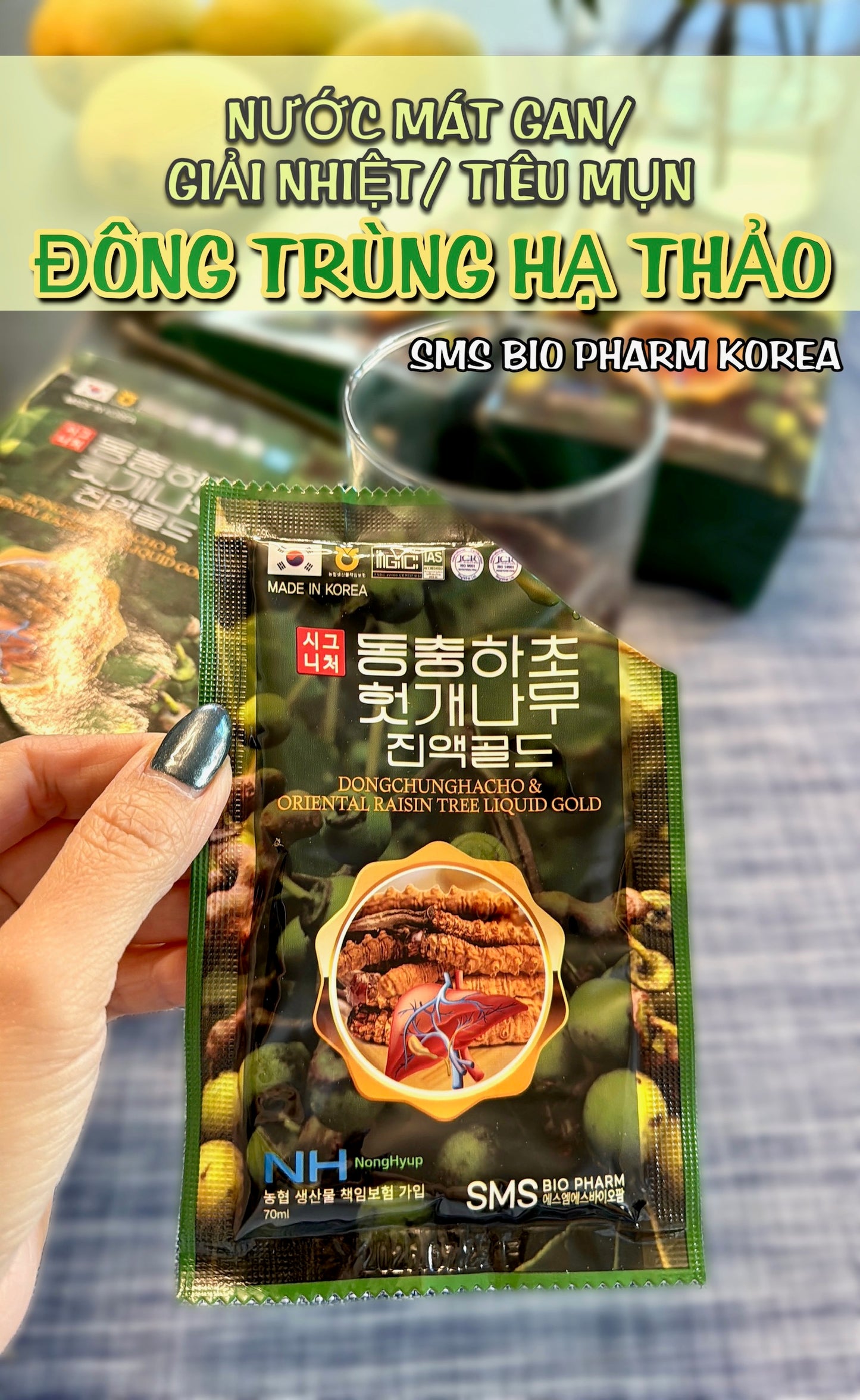 Nước Uống Bổ Gan Giải Rượu SMS Bio Pharm