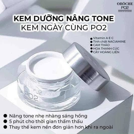 KEM DƯỠNG TRẮNG NÂNG TÔNG - PO2 WHITENING TONE UP CREAM