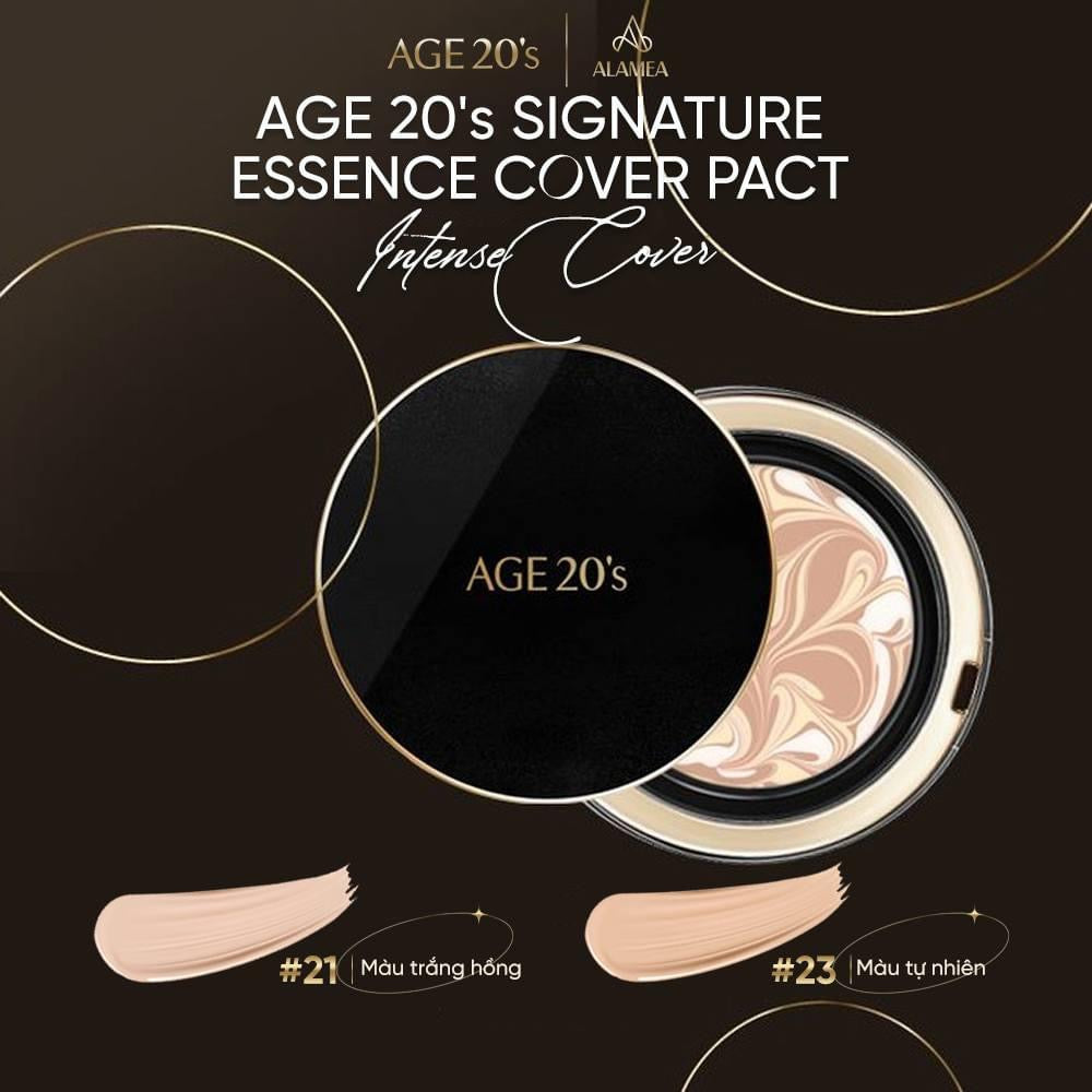 Phấn tươi Age20s Signature Essence Cover Pact - Intense cover