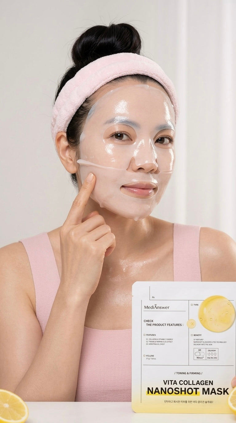 Mặt nạ thạch MediAnswer Vita Collagen Mask