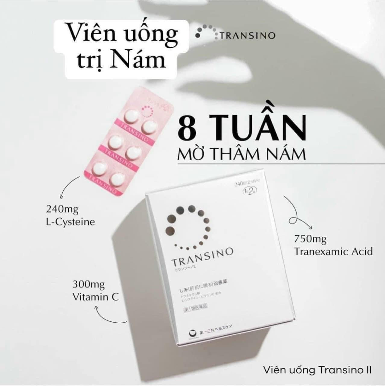 TRANSINO II - VIÊN UỐNG TRỊ NÁM SỐ 1 NHẬT BẢN 🇯🇵