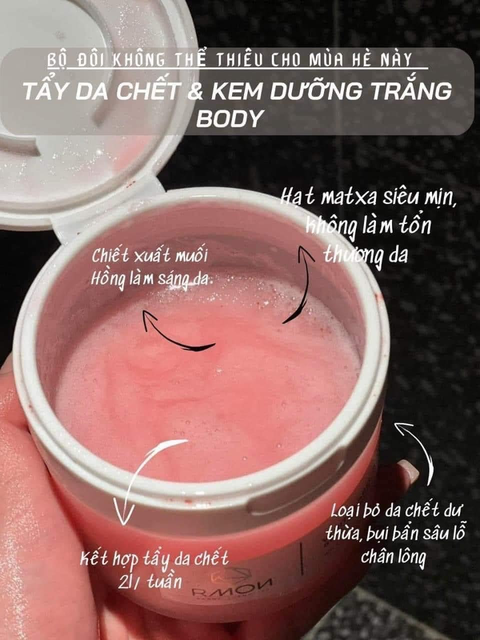 MUỐI TẨY DA BODY RMON WHITE LABEL DIA BODY SCRUB