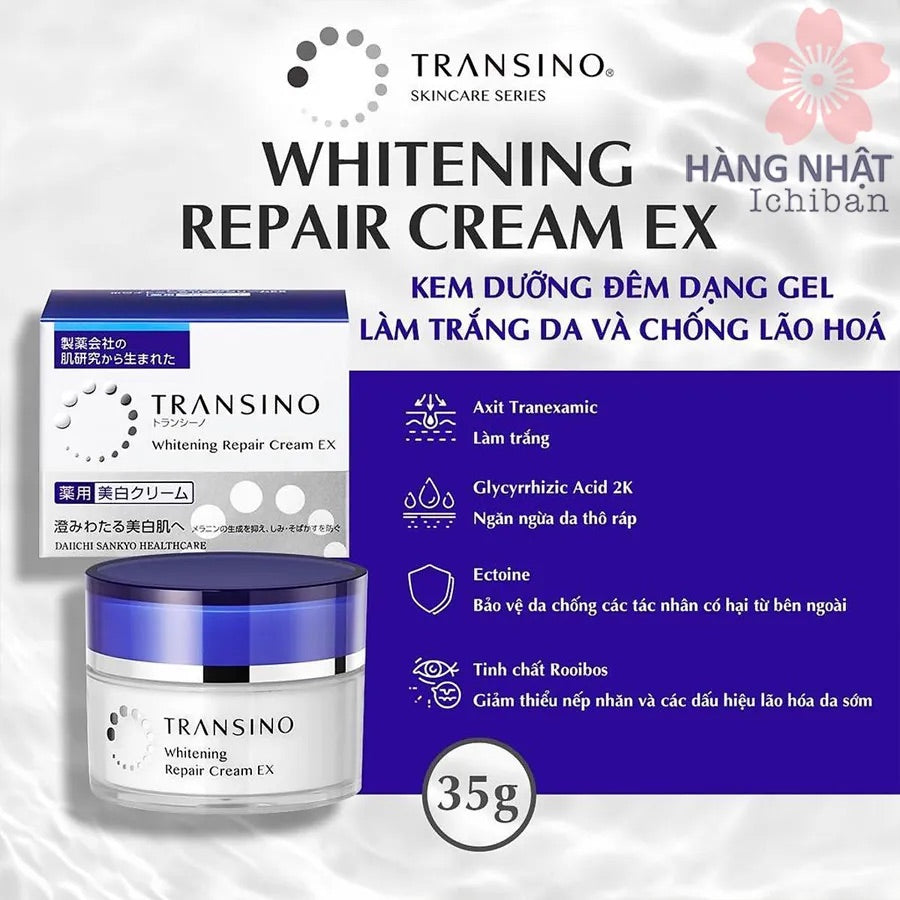 KEM DƯỠNG TRẮNG TRỊ NÁM NHẬT BẢN- TRANSINO WHITENING REPAIR CREAM EX