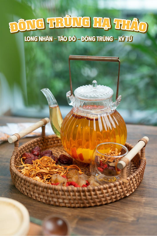 Trà Thảo Mộc Đông Trùng Tứ Vị