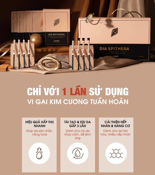 DIA SPITHERA AMPOULE NUDIQUE - TINH CHẤT VI GAI TUẦN HOÀN KIM CƯƠNG