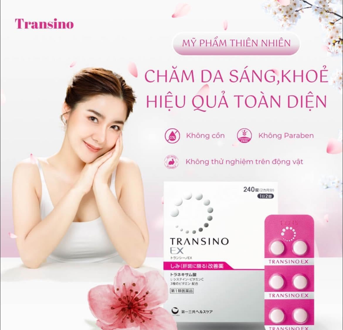 TRANSINO II - VIÊN UỐNG TRỊ NÁM SỐ 1 NHẬT BẢN 🇯🇵