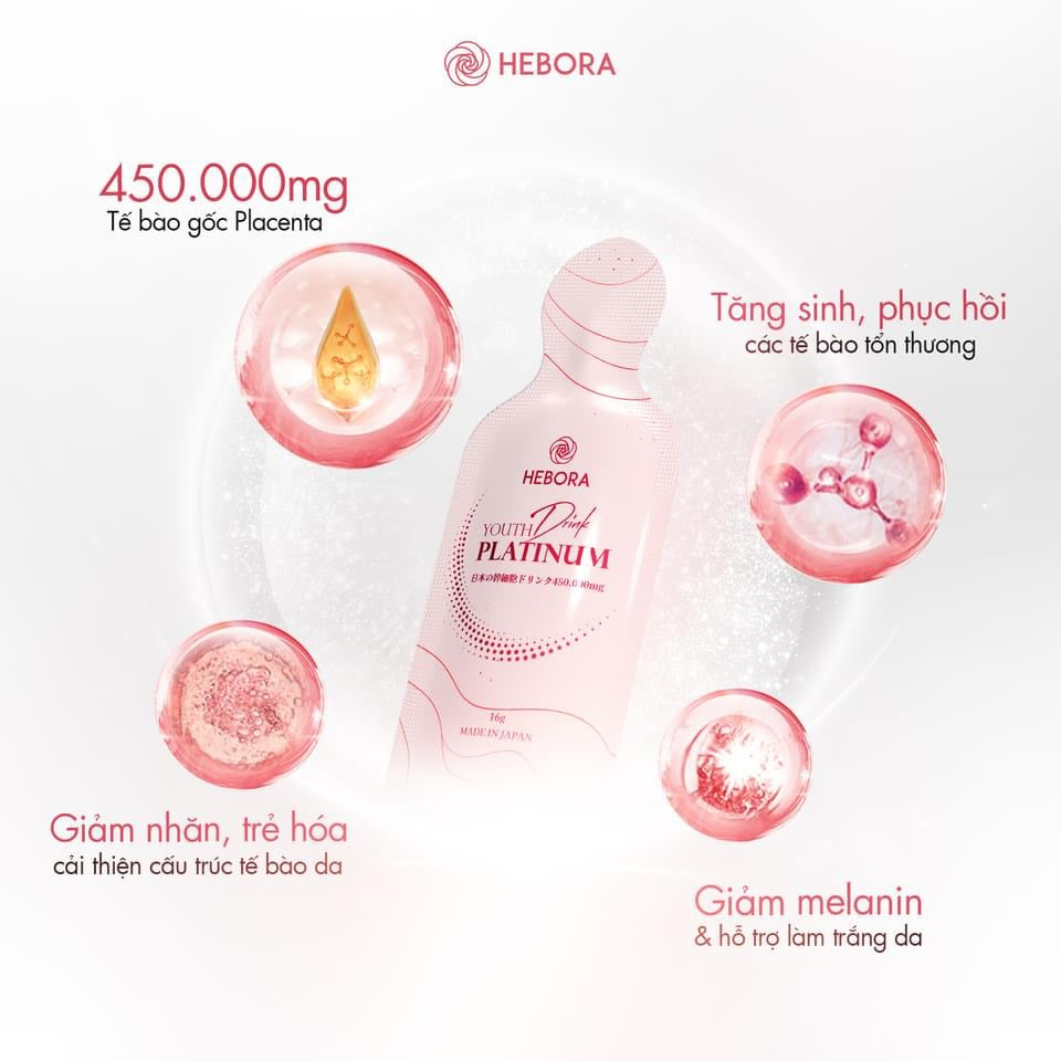 Nước uống tế bào gốc Placenta Hebora