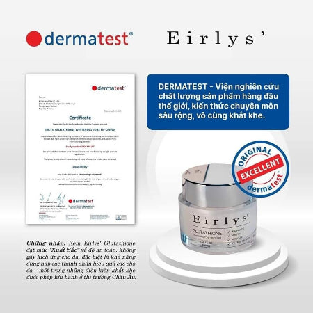 KEM DƯỠNG TRẮNG NÂNG TÔNG DA EIRLYS’ GLUTATHIONE TONE UP