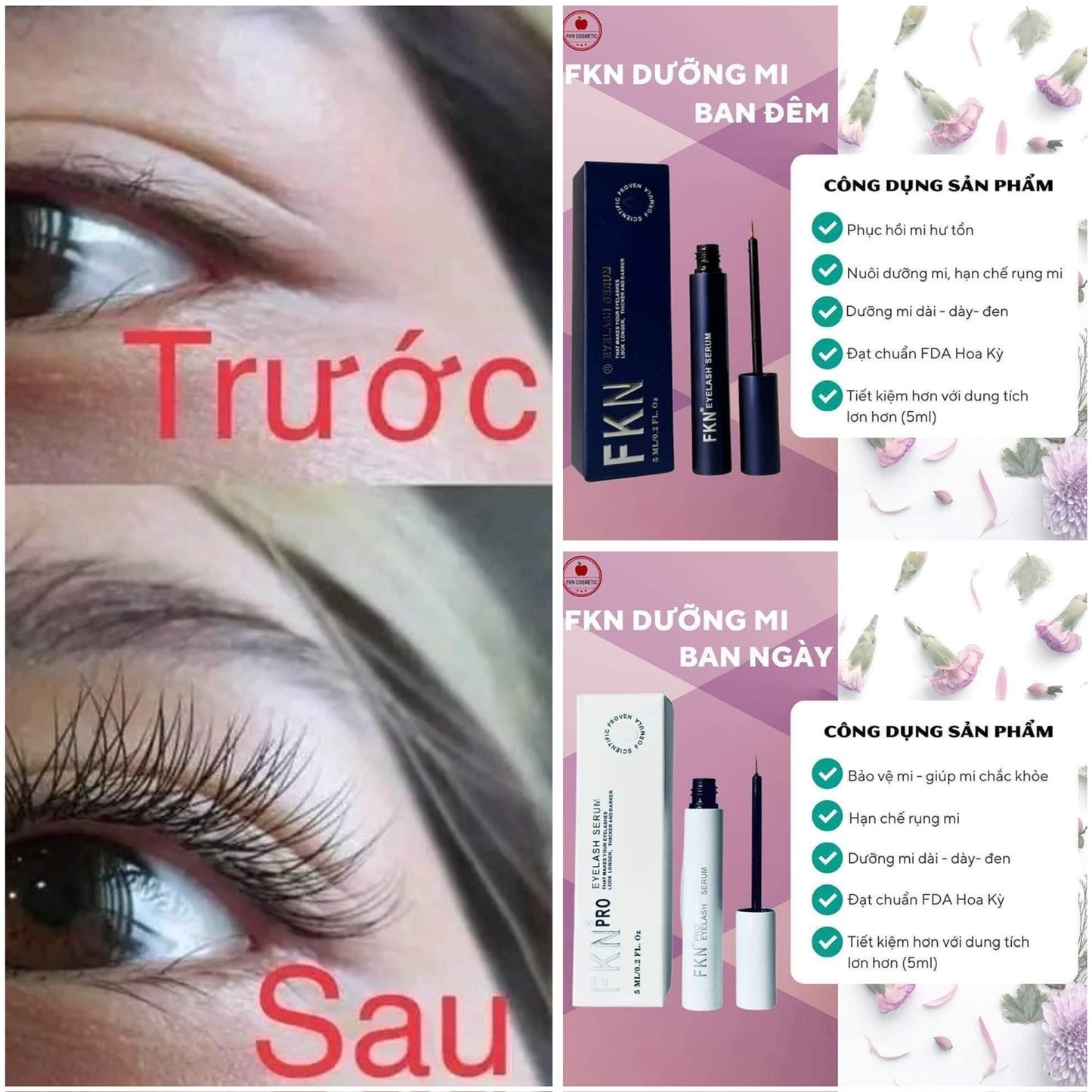 SERUM DƯỠNG MI DÀI & DÀY FKN PRO