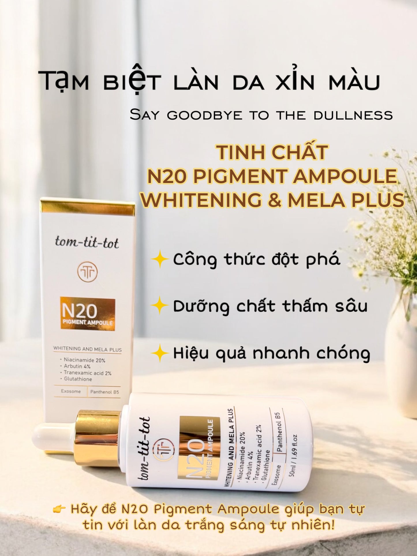 SERUM N20 PIGMENT AMPOULE WHITENING & MELA PLUS