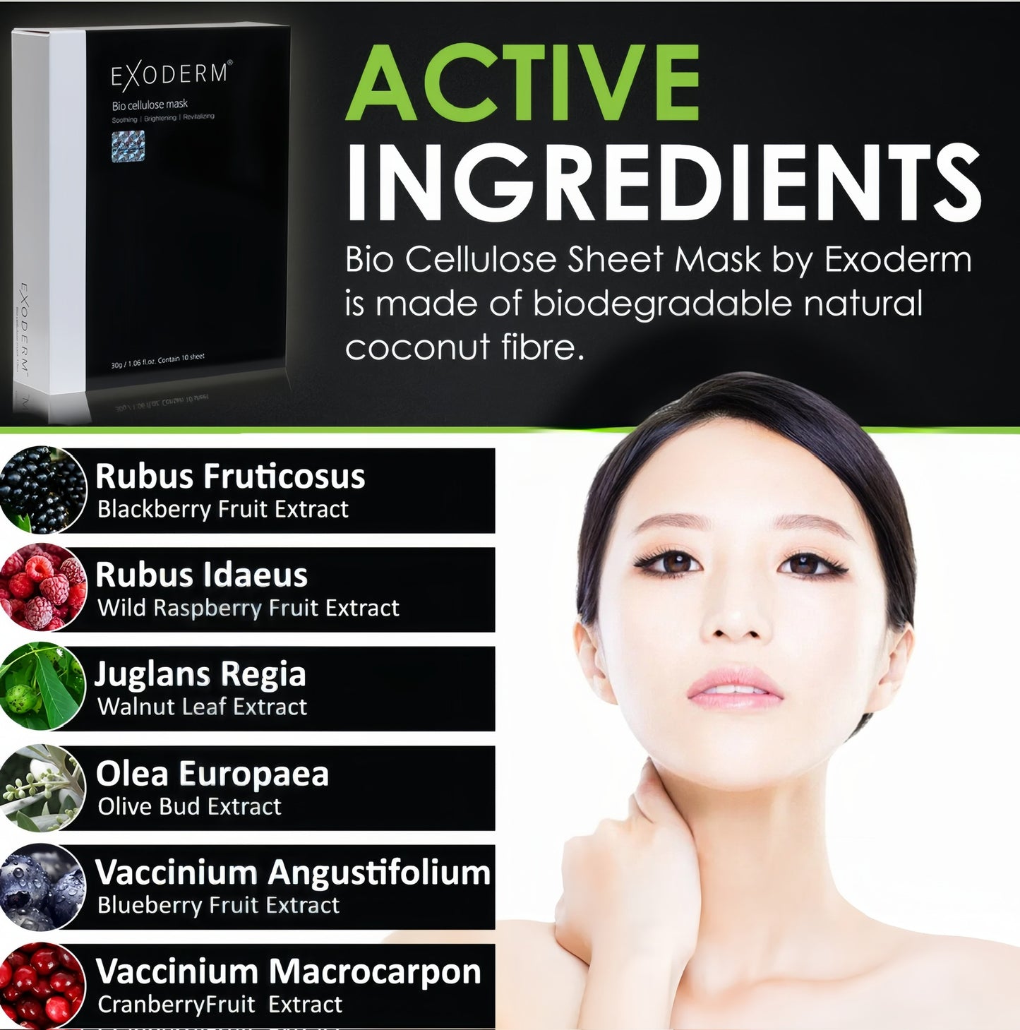 EXODERM BIO CELLULOSE MASK - MẶT NẠ SINH HỌC