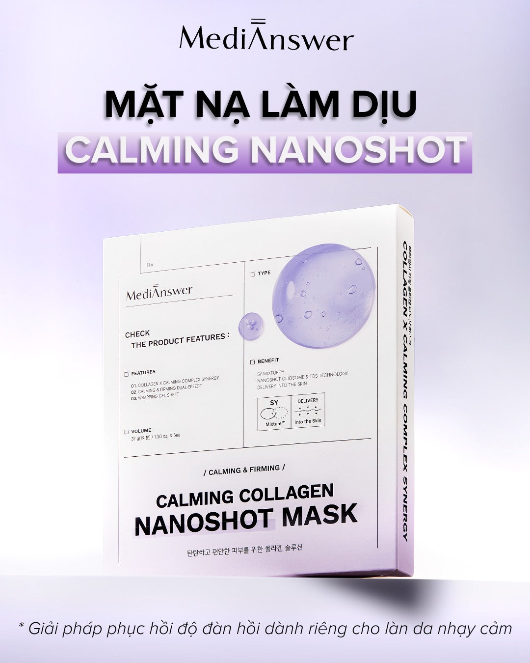 Mặt nạ thạch MediAnswer Vita Collagen Mask