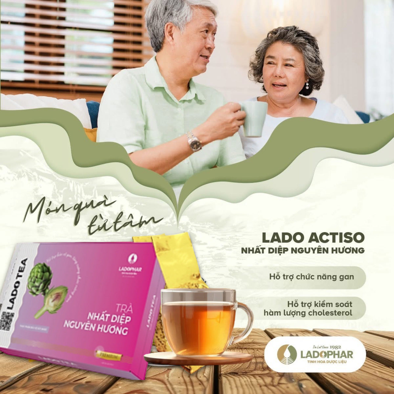 Trà Atisô Nhất Diệp Nguyên Hương LADO TEA