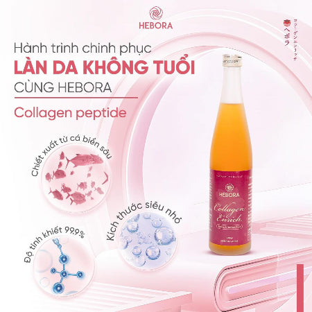 HEBORA - Nước uống Collagen Enrich Nhật Bản