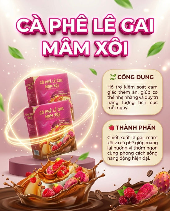 Cà phê Giảm Cân Lê Gai Mâm Xôi