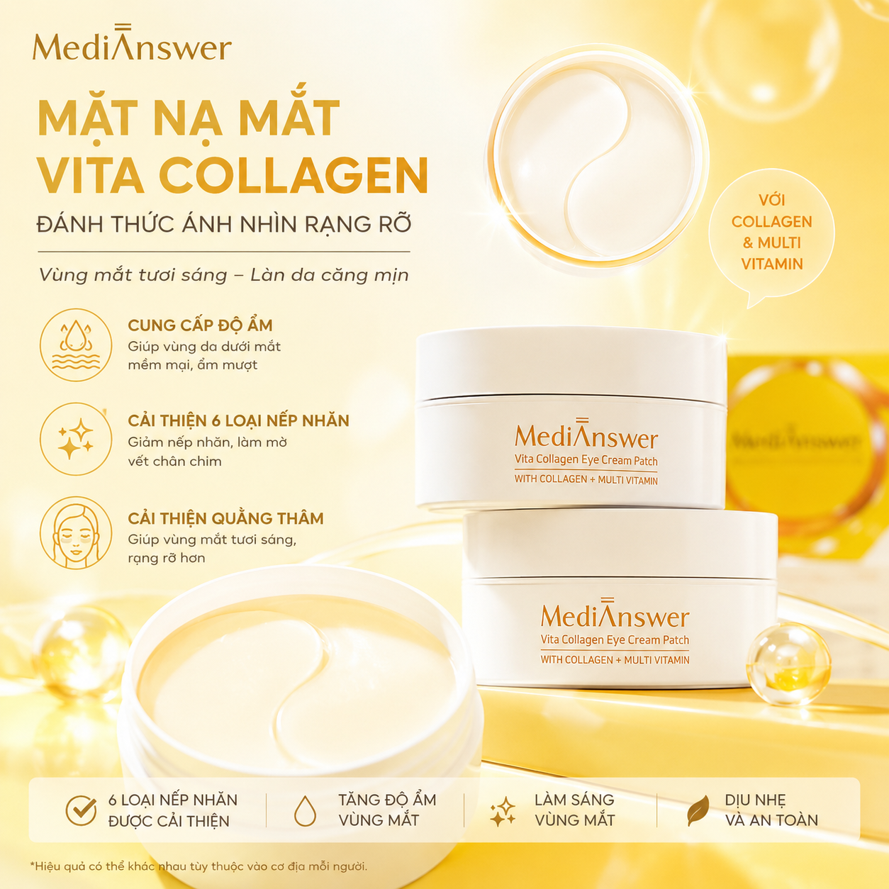 VITA COLLAGEN EYE CREAM PATCH MEDIANSWER - MẶT NẠ MẮT
