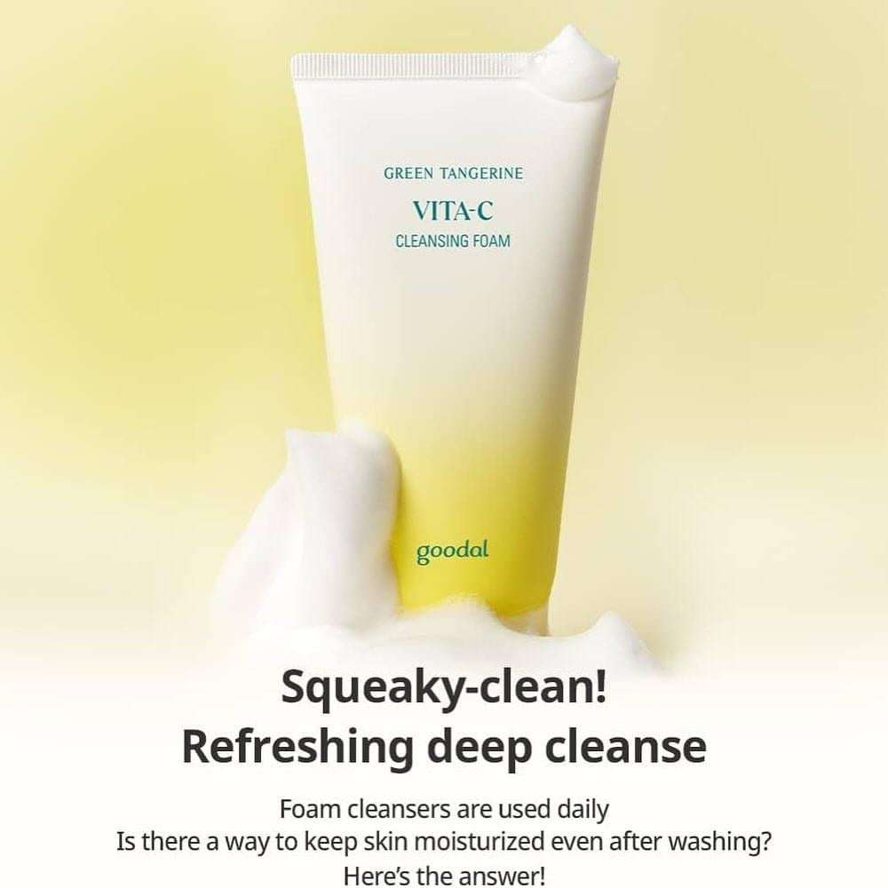 GOODAL GREEN TANGERINE CLEANSING FOAM VITA C - SỮA RỬA MẶT VITA C GOODAL