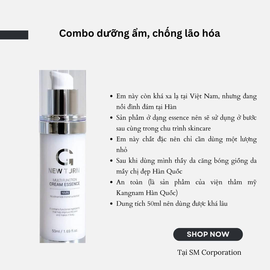 KEM DƯỠNG CHỐNG LÃO HOÁ NMN - NEW TURN