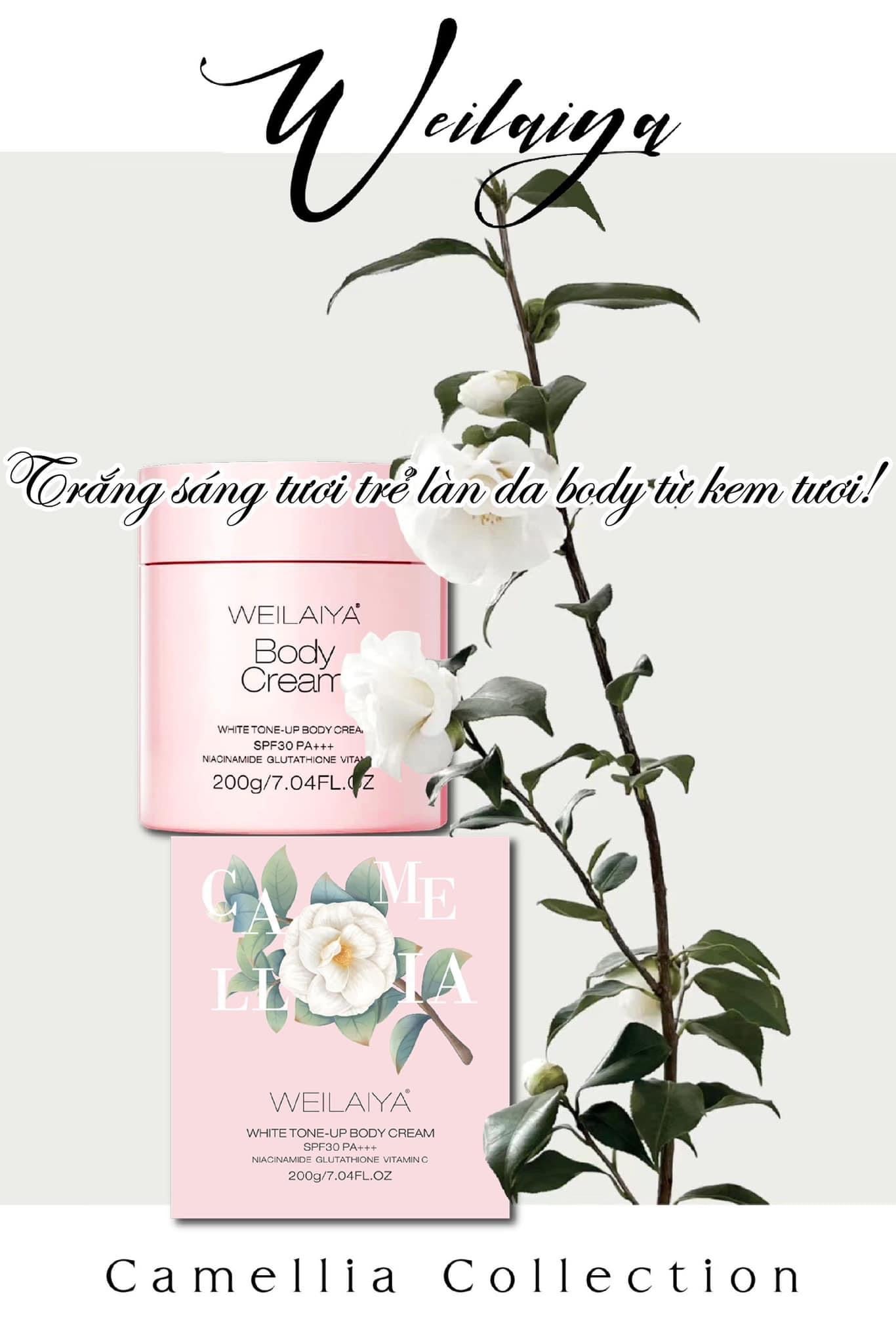 WEILAYA WHITE TONE UP BODY CREAM SPF30