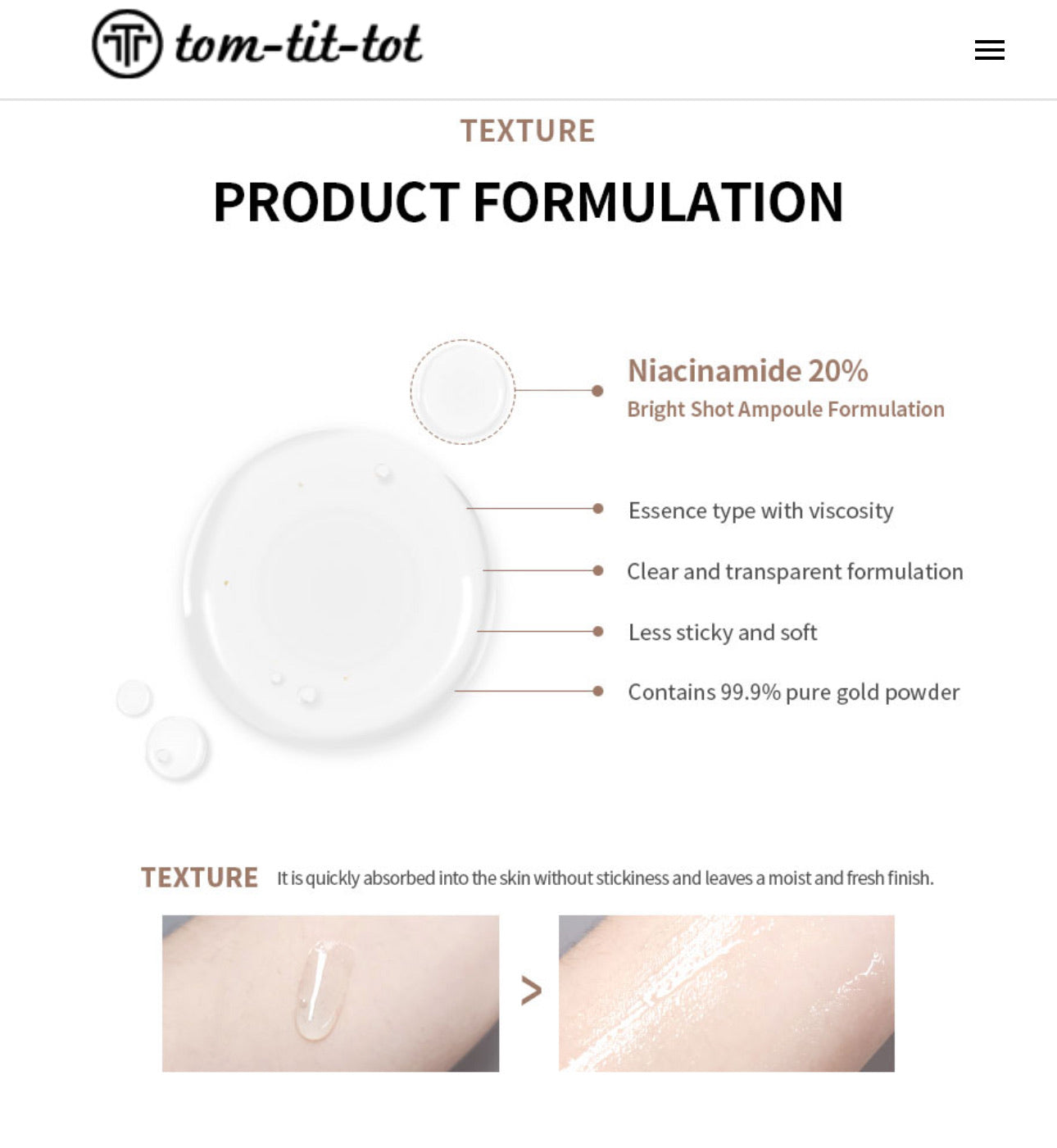 Niacinamide 20% Bright Shot Ampoule TOMTITTOT