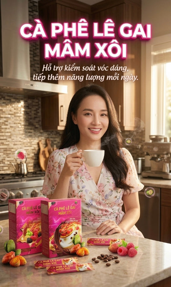 Cà phê Giảm Cân Lê Gai Mâm Xôi
