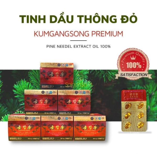 Tinh dầu thông đỏ KumGangSong Premium 180 viên