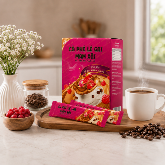 Cà phê Giảm Cân Lê Gai Mâm Xôi