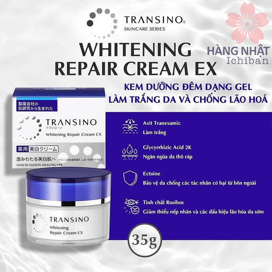 KEM DƯỠNG TRẮNG TRỊ NÁM NHẬT BẢN- TRANSINO WHITENING REPAIR CREAM EX