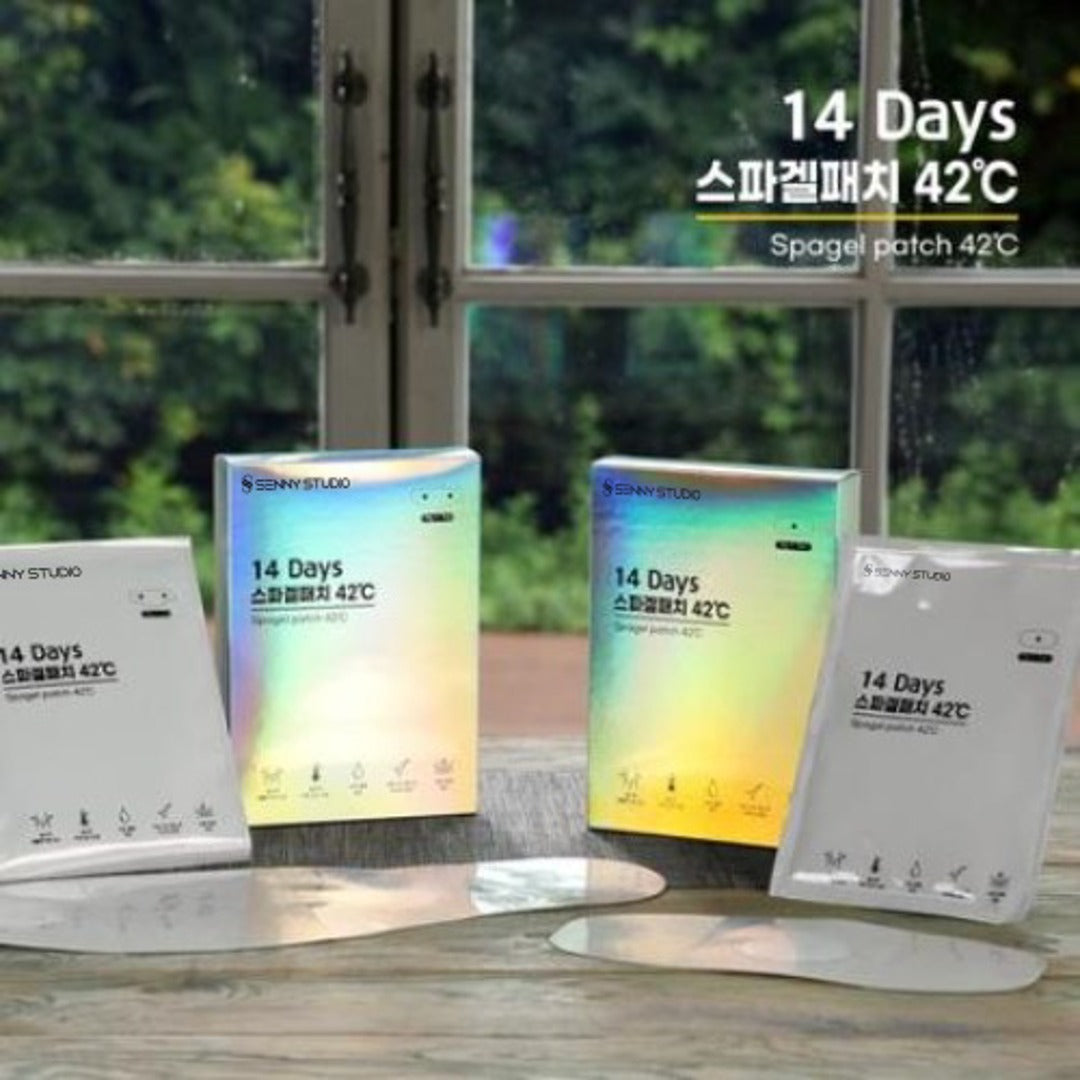 SPAGEL PATCH 42°C 14 DAYS - MIẾNG DÁN TOẢ NHIỆT TAN MỠ BỤNG KOREA