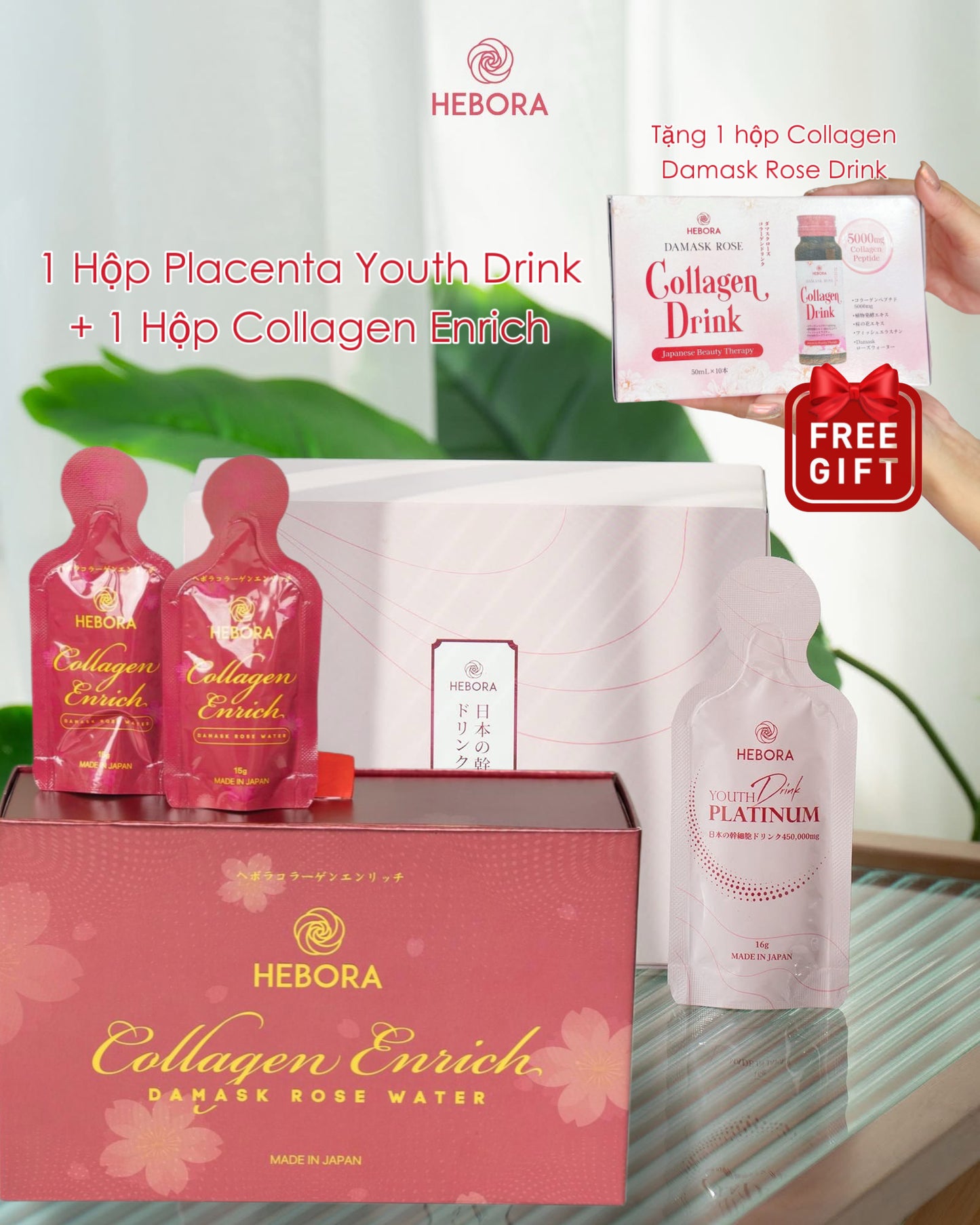 Nước uống tế bào gốc Placenta Hebora