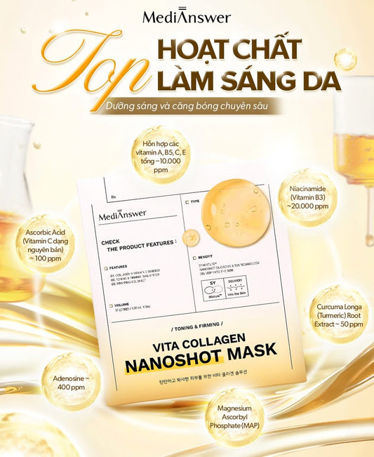 Mặt nạ thạch MediAnswer Vita Collagen Mask