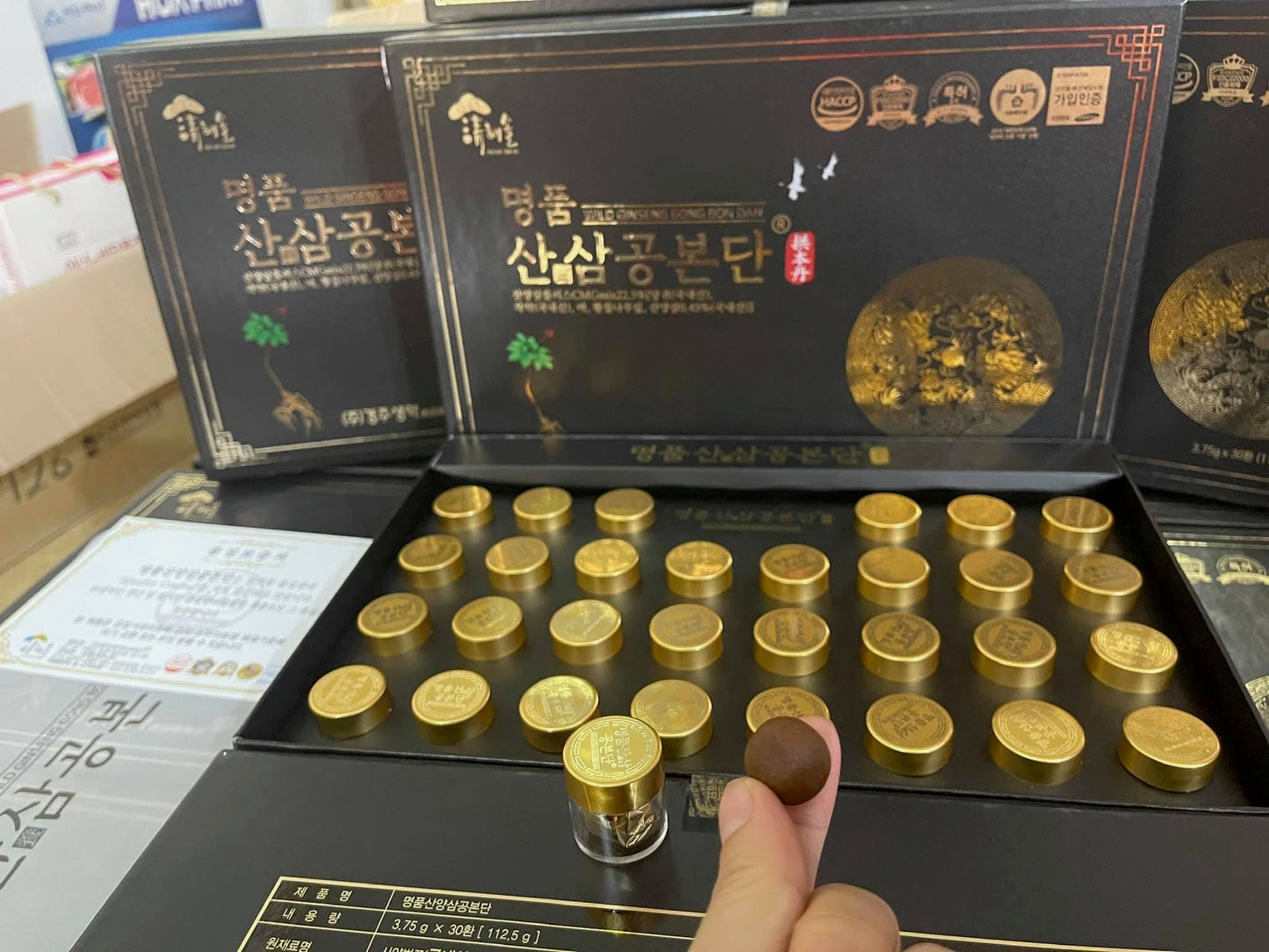WILD GINSENG GONG BON DAN CAO CẤP ( hàng nội địa Hàn) - VIÊN ĐAN HOẠT HUYẾT BỔ NÃO