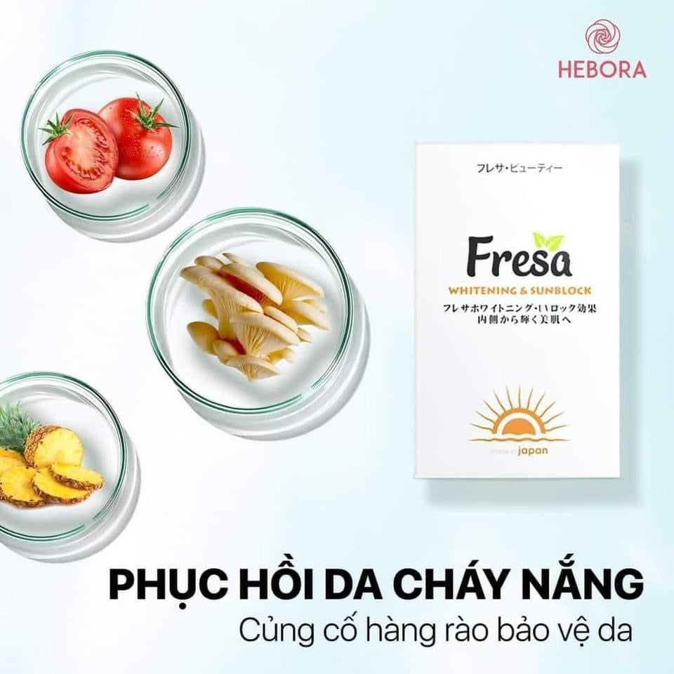Viên uống duỡng trắng & chống nắng nội sinh FRESA