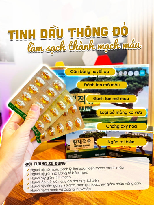 SMS BIO PHARM- TINH DẦU THÔNG ĐỎ CHÍNH PHỦ HÀN
