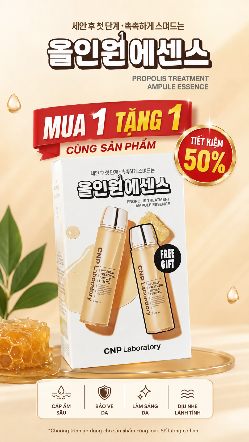 Toner CNP Laboratory - Tinh chất phục hồi Keo Ong