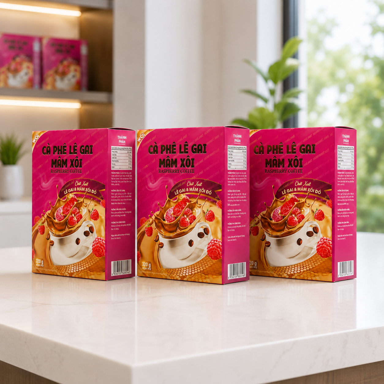 Cà phê Giảm Cân Lê Gai Mâm Xôi