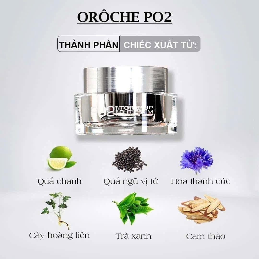 KEM DƯỠNG TRẮNG NÂNG TÔNG - PO2 WHITENING TONE UP CREAM