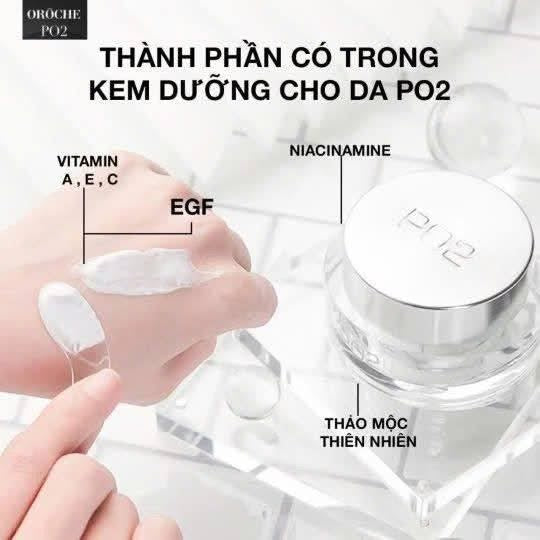 KEM DƯỠNG TRẮNG NÂNG TÔNG - PO2 WHITENING TONE UP CREAM