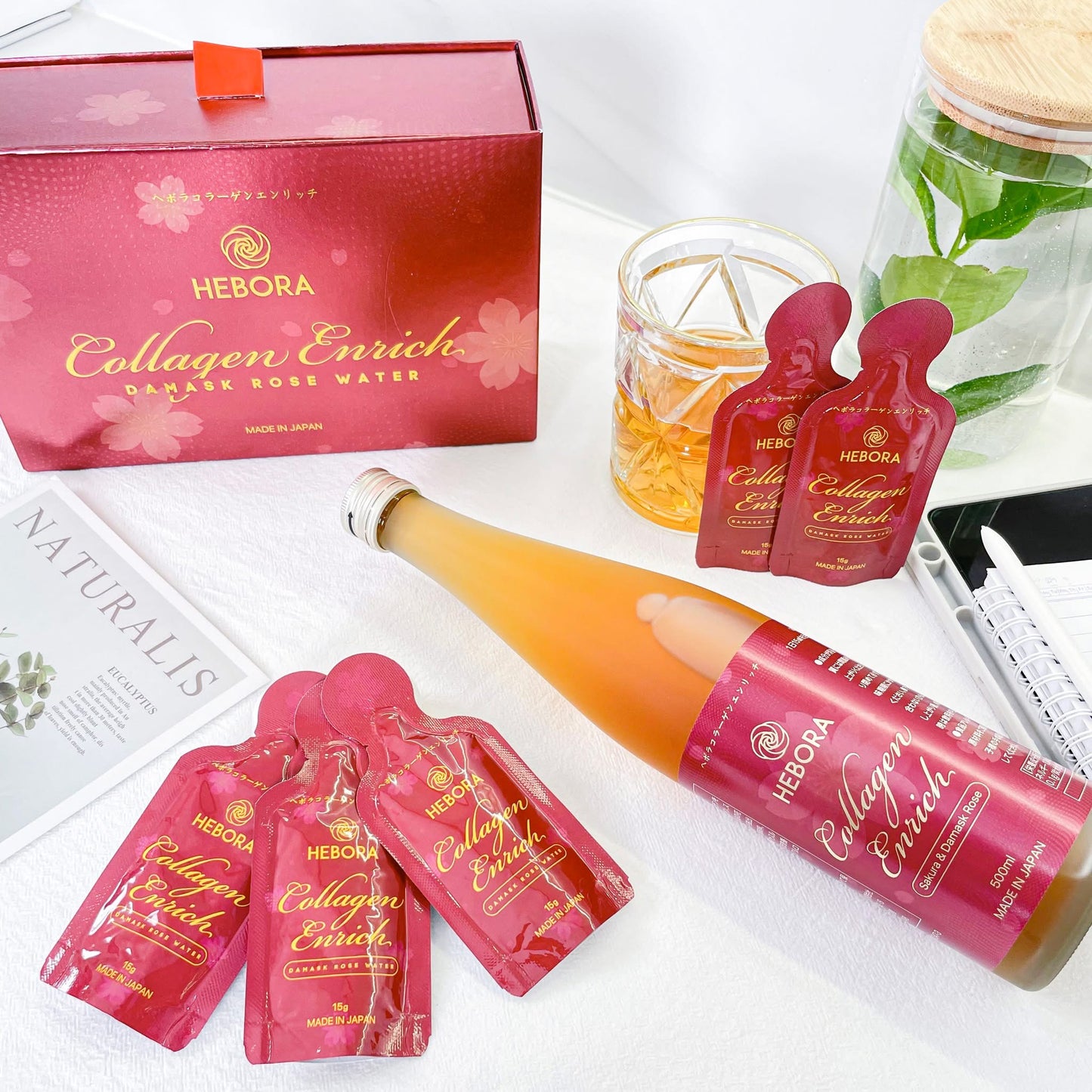 HEBORA - Nước uống Collagen Enrich Nhật Bản