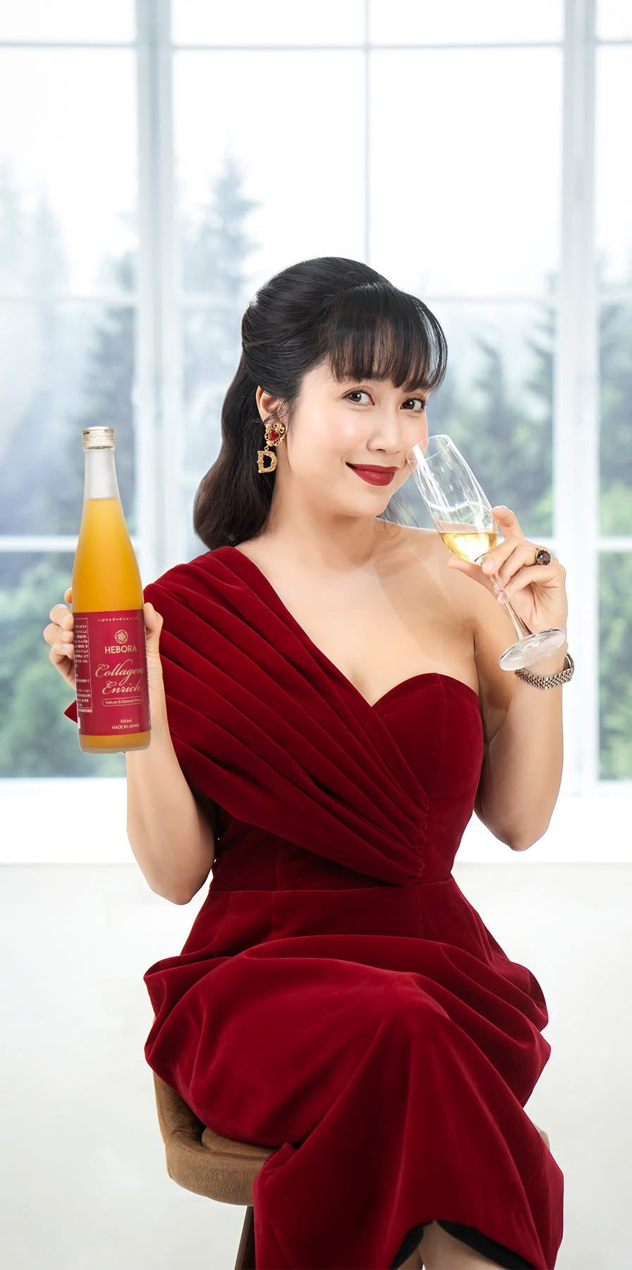 HEBORA - Nước uống Collagen Enrich Nhật Bản